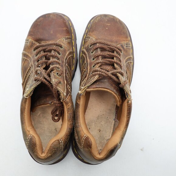 Doc Dr. Martens Keith Y2K Men's 10 Women's 11 Brown Leather Oxford Chunky Shoes - Picture 7 of 10
